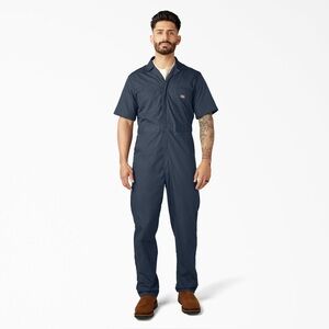 Dickies Men's Short‎ Sleeve Coverall Dark Navy (DN)